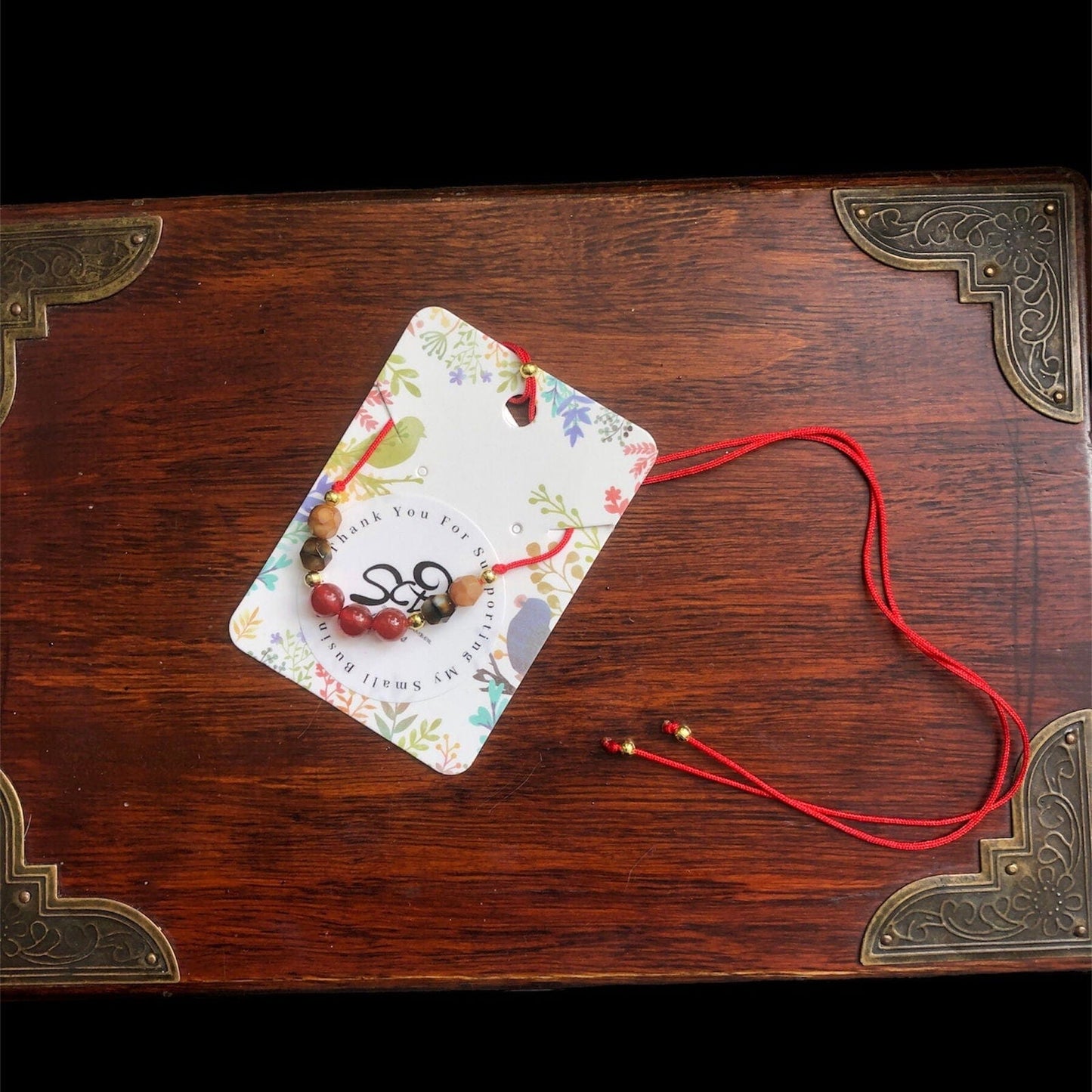 Red Thread Choker Necklace with Carnelian & Agate Silver Chamber Jewellery Store