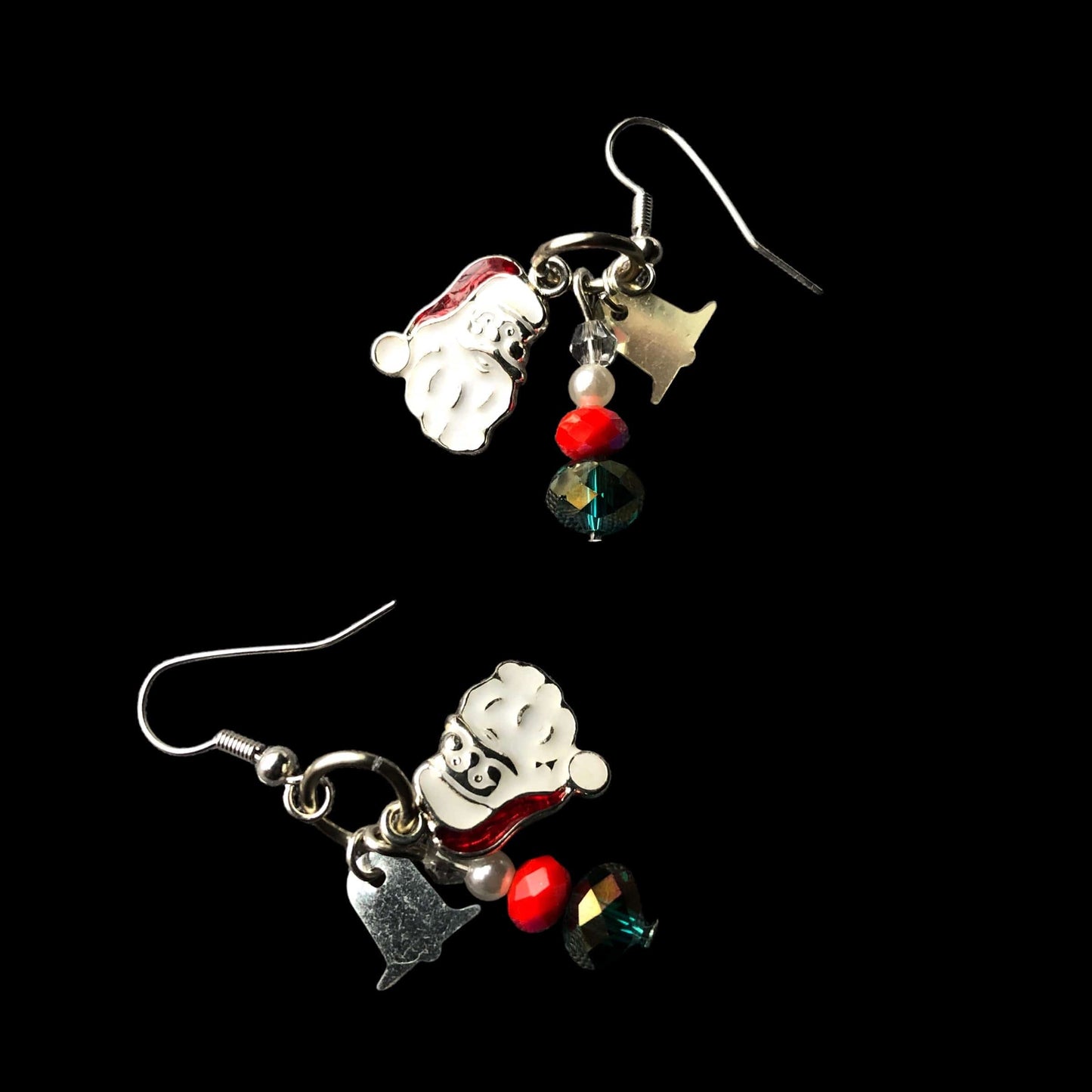 Santa Claus Dangle Earrings Silver Chamber Jewellery Store