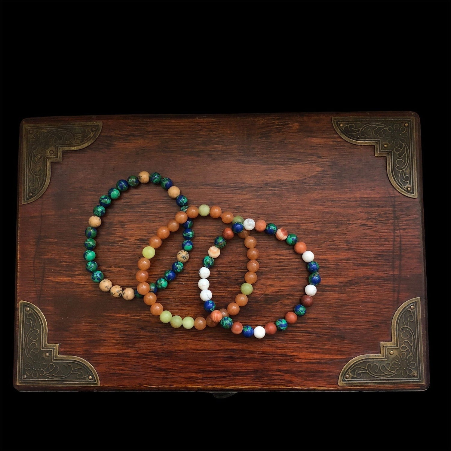 6mm Gemstones Beaded Bracelets - Silver Chamber Jewellery Store