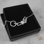 925  Silver Abstract Geometric Necklace - Silver Chamber Jewellery Store