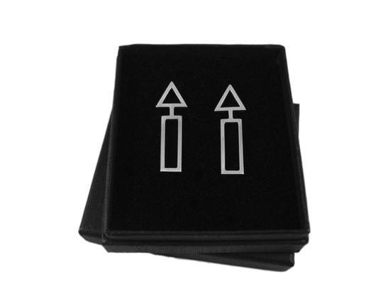 925 Silver Arrow Stud Earrings Silver Chamber Jewellery Store