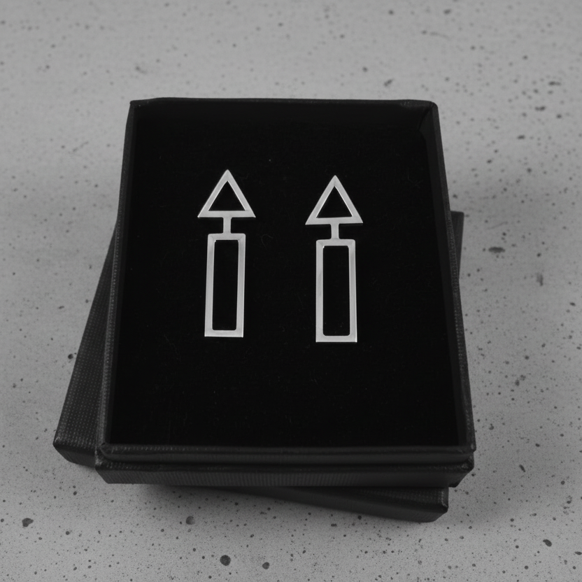 925 Silver Arrow Stud Earrings