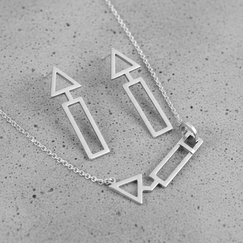 925 Silver Arrow Stud Earrings