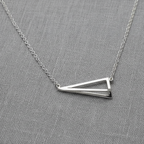 925 Silver Pyramid Pendant Necklace - Silver Chamber Jewellery Store