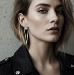 925 Silver Pyramid Stud Earrings - Silver Chamber Jewellery Store