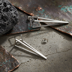 925 Silver Pyramid Stud Earrings - Silver Chamber Jewellery Store