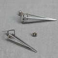 925 Silver Pyramid Stud Earrings