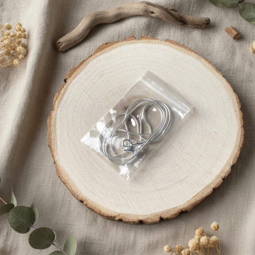 925 Silver snake chain necklace , round style, 54 cm - Silver Chamber Jewellery Store