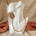 Crackle Quartz and Czech Crystal Beaded Necklace - Handmade, One-of-A-Kind - Silver Chamber Jewellery Store