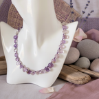 Amethyst and Crystal Beaded Necklace