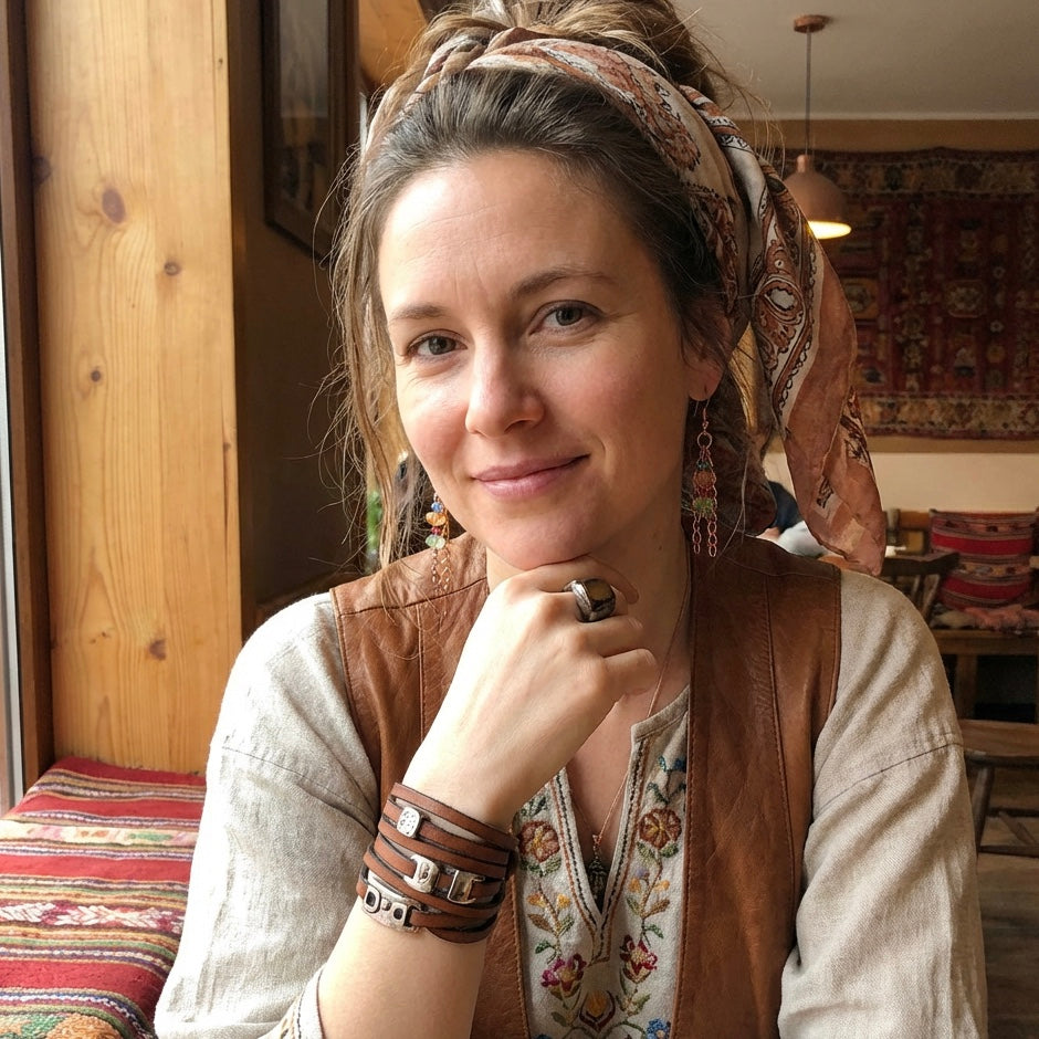 Rose Gold and Crystals Dangle Earrings