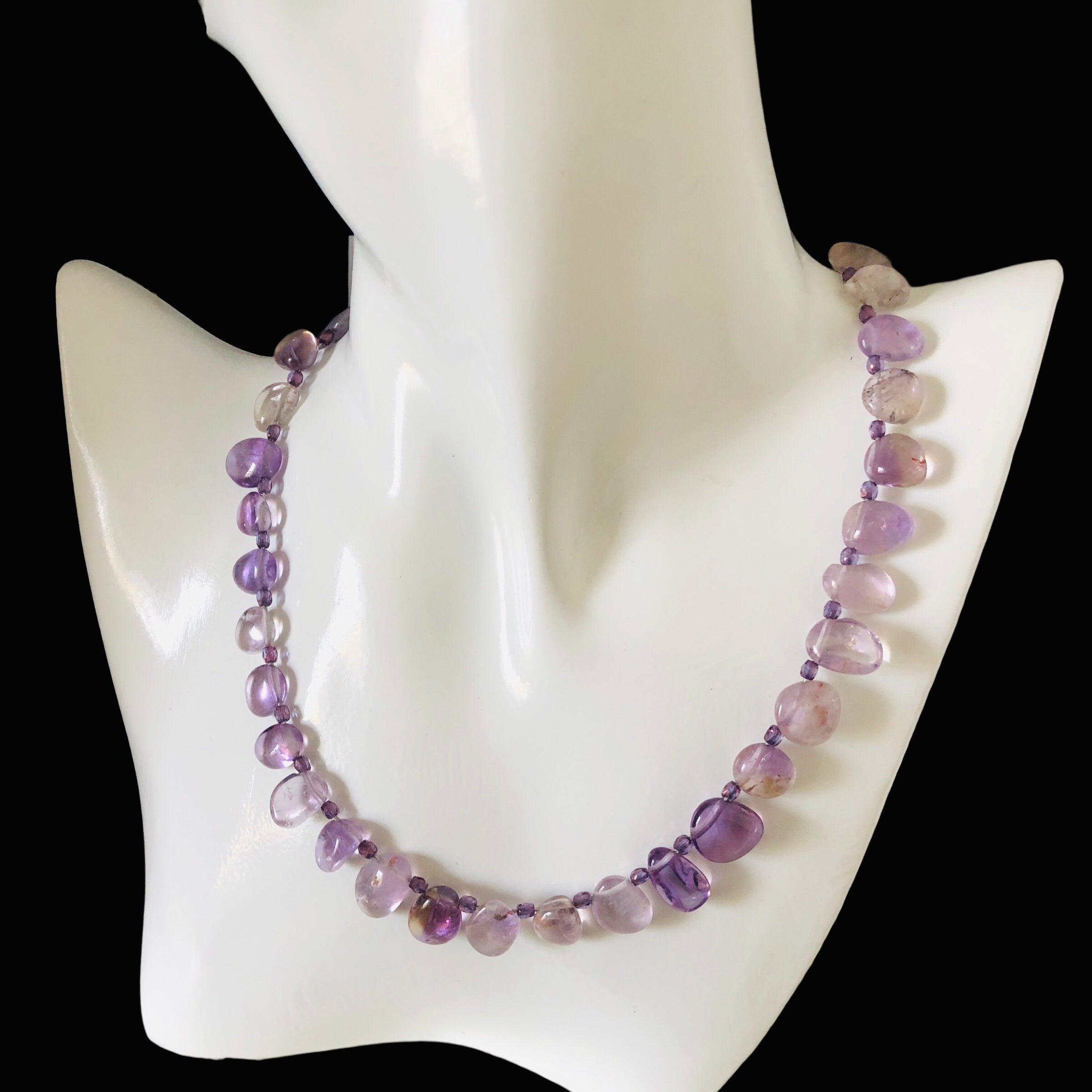 Amethyst and Crystal Beaded Necklace