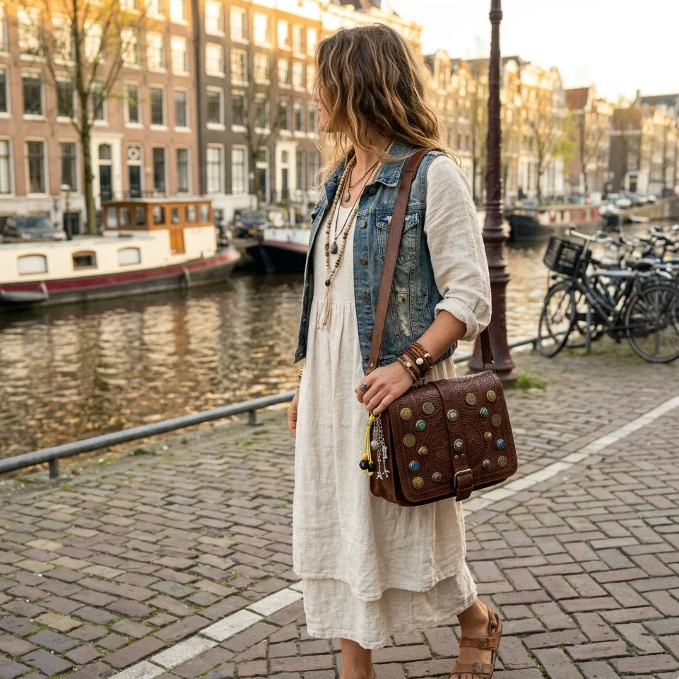 Handmade Travellers Bag Charm - Silver Chamber Jewellery Store