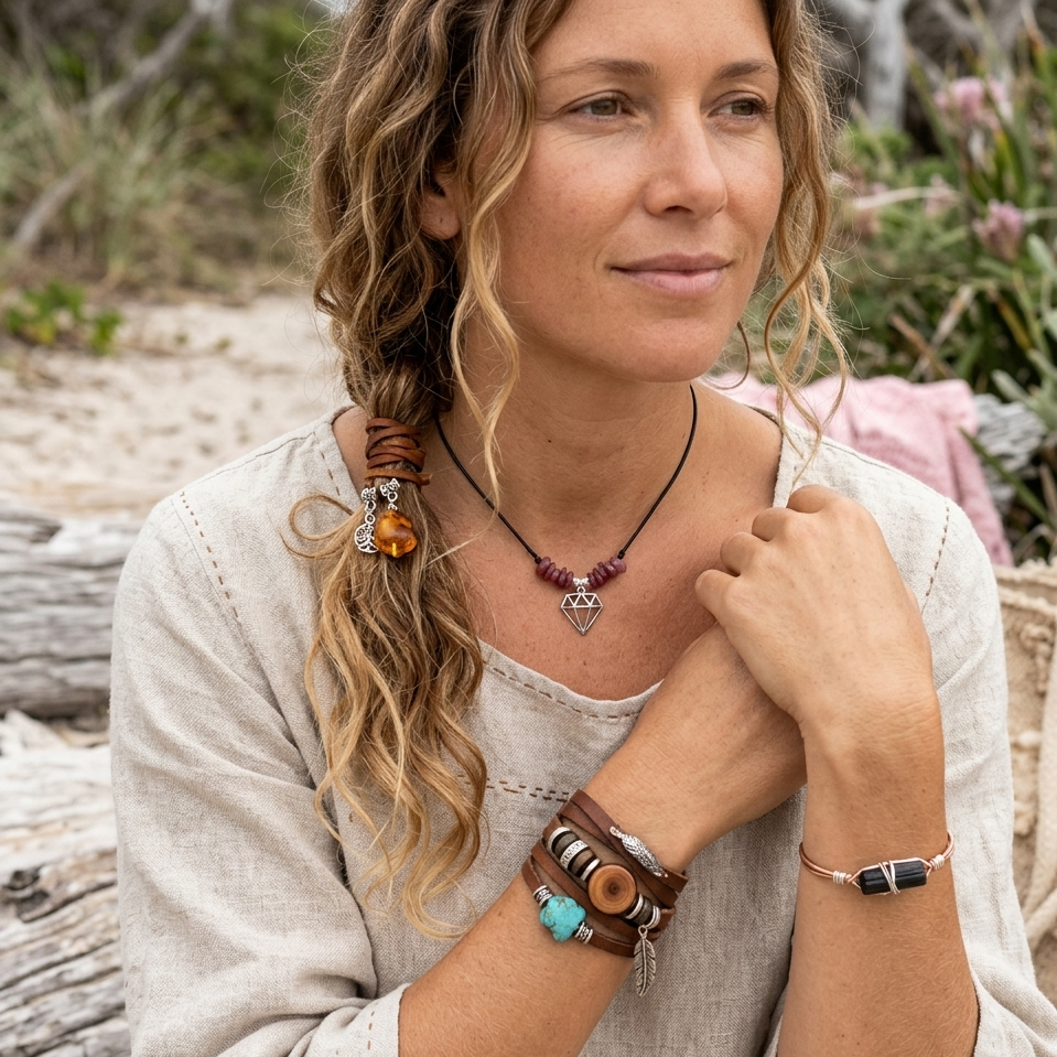 Black Thread Choker Necklace with Pink Tourmaline Chips - Silver Chamber Jewellery Store