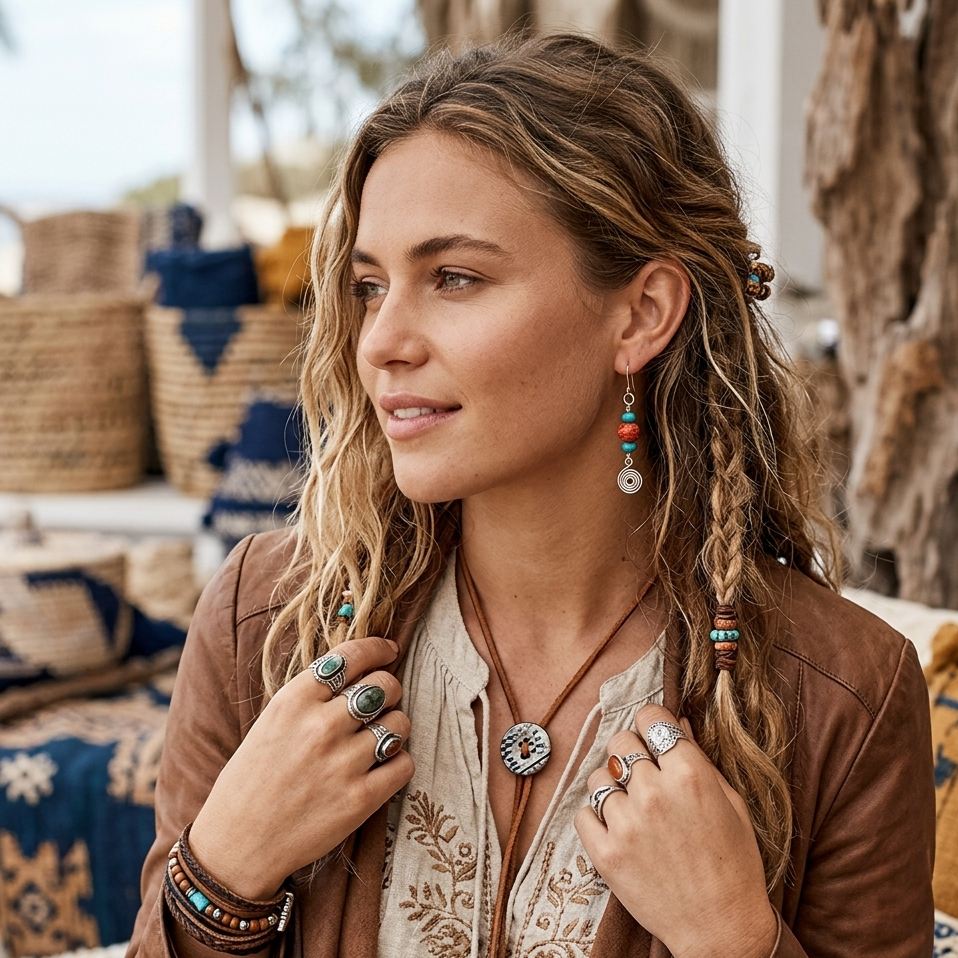 925 Silver Dangle Earrings With Rough Coral and Turquoise