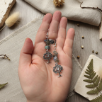 Tree of Life Labradorite Dangle Earrings - Handmade, One-of-A-Kind - Silver Chamber Jewellery Store