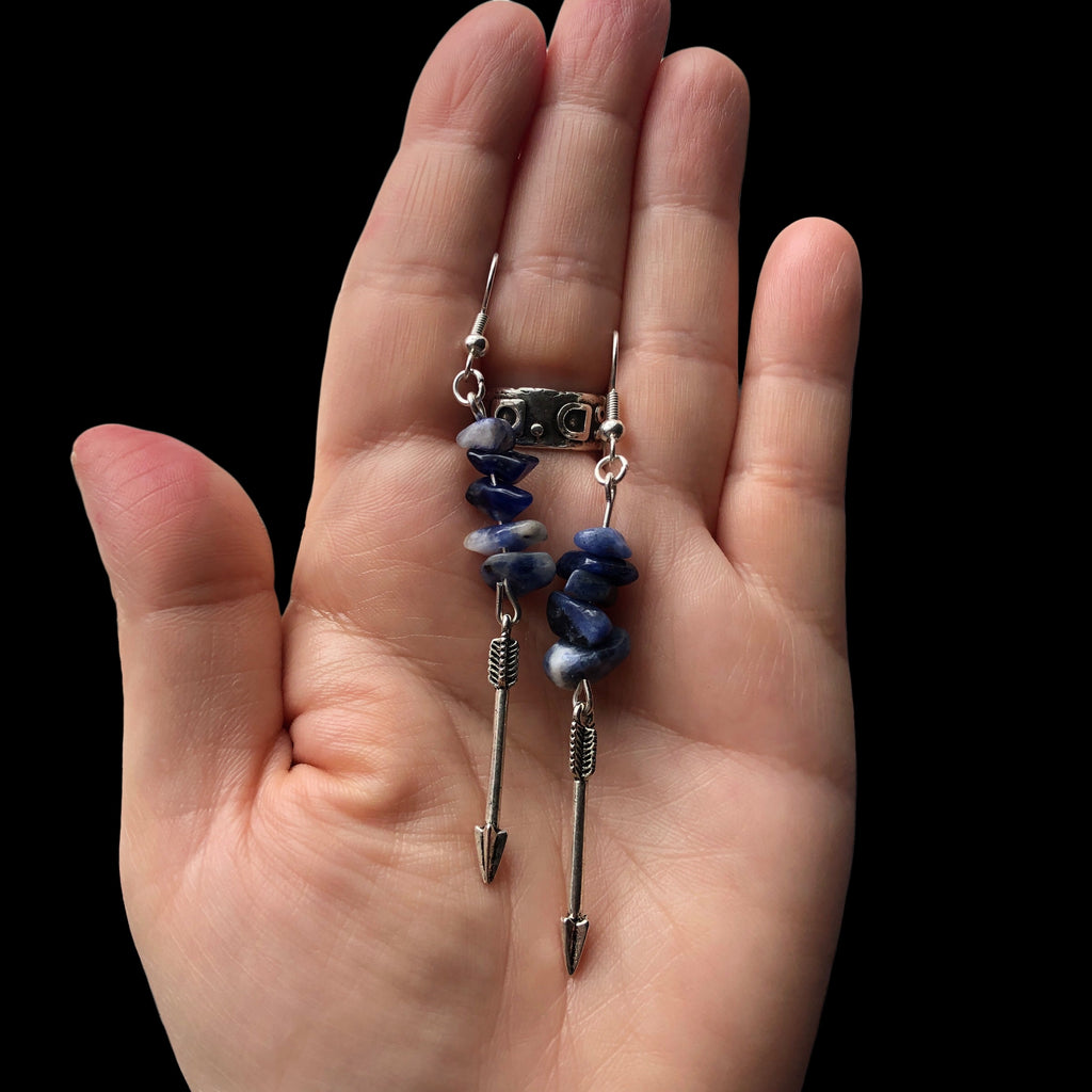 Arrows Sodalite Dangle Earrings