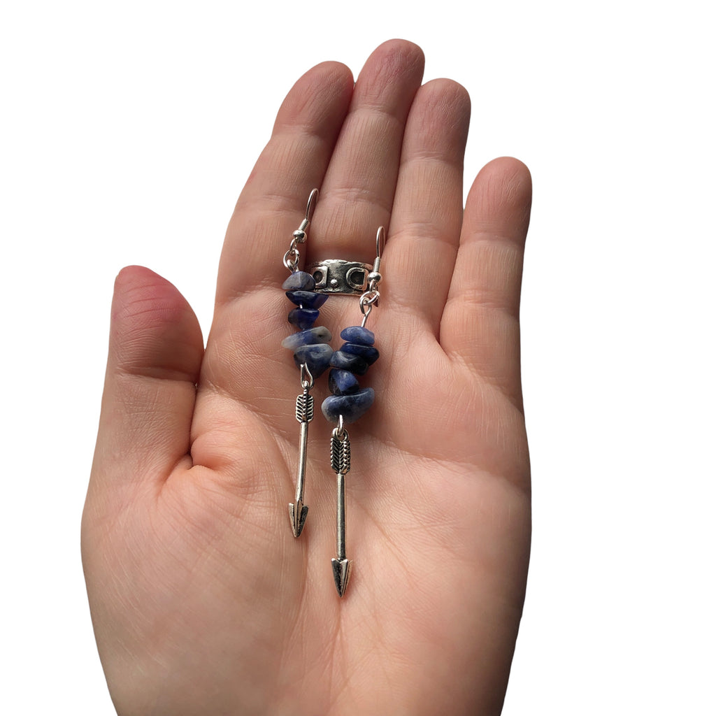 Arrows Sodalite Dangle Earrings