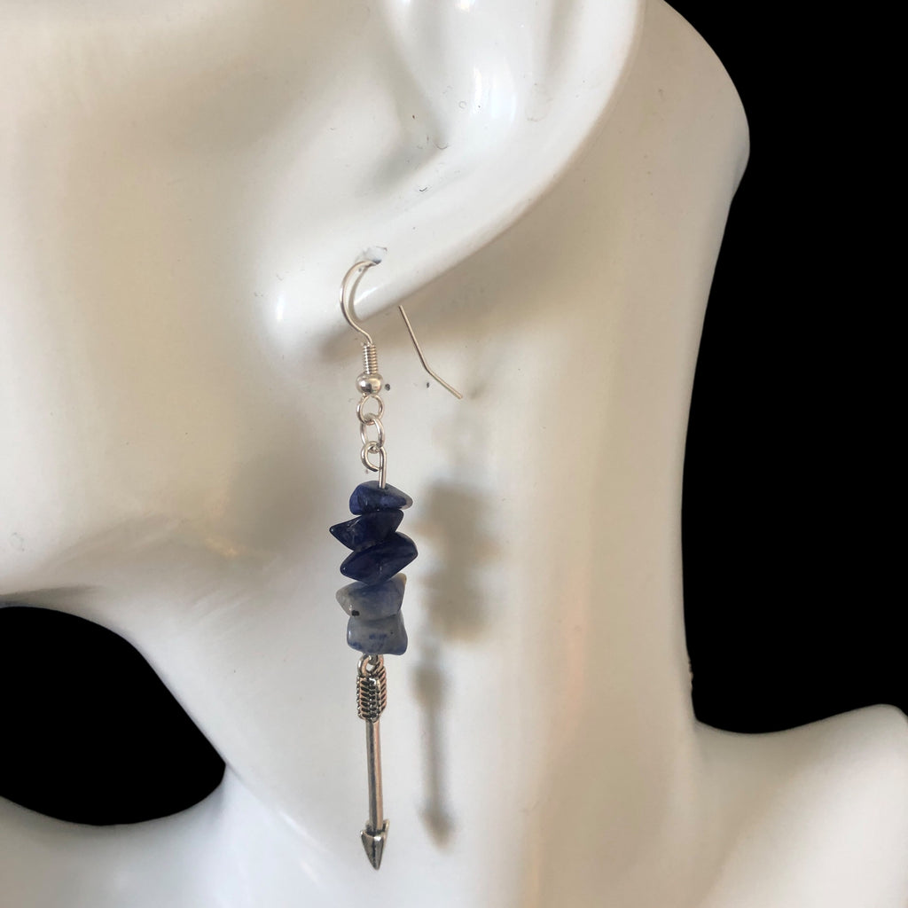 Arrows Sodalite Dangle Earrings