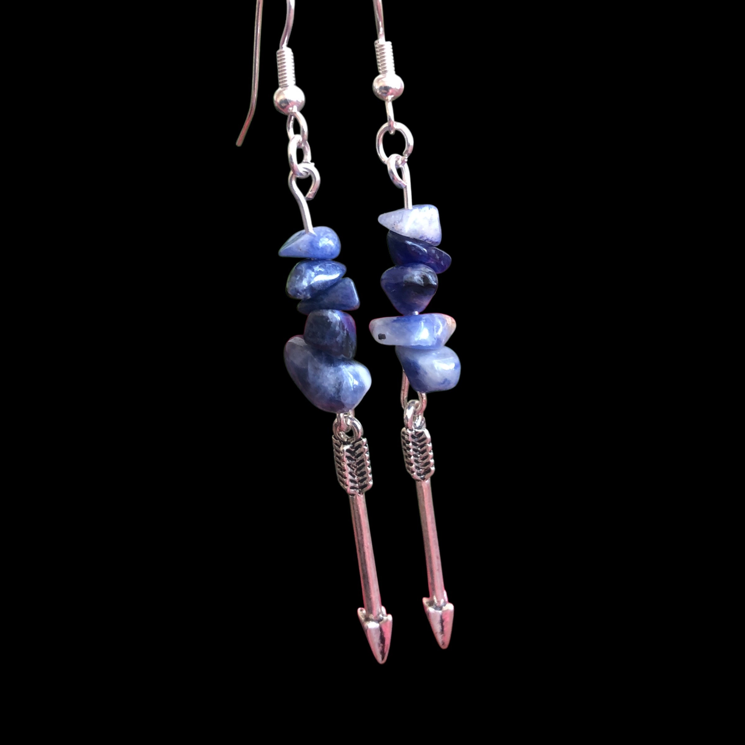 Arrows Sodalite Dangle Earrings