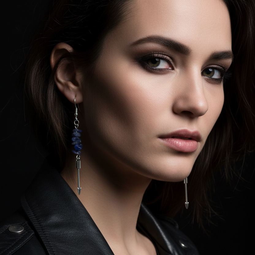 Arrows Sodalite Dangle Earrings