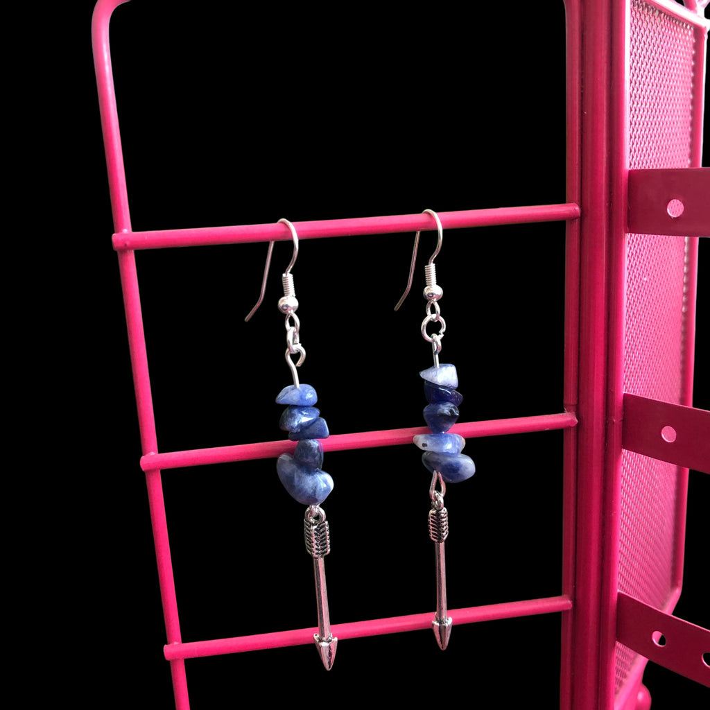 Arrows Sodalite Dangle Earrings