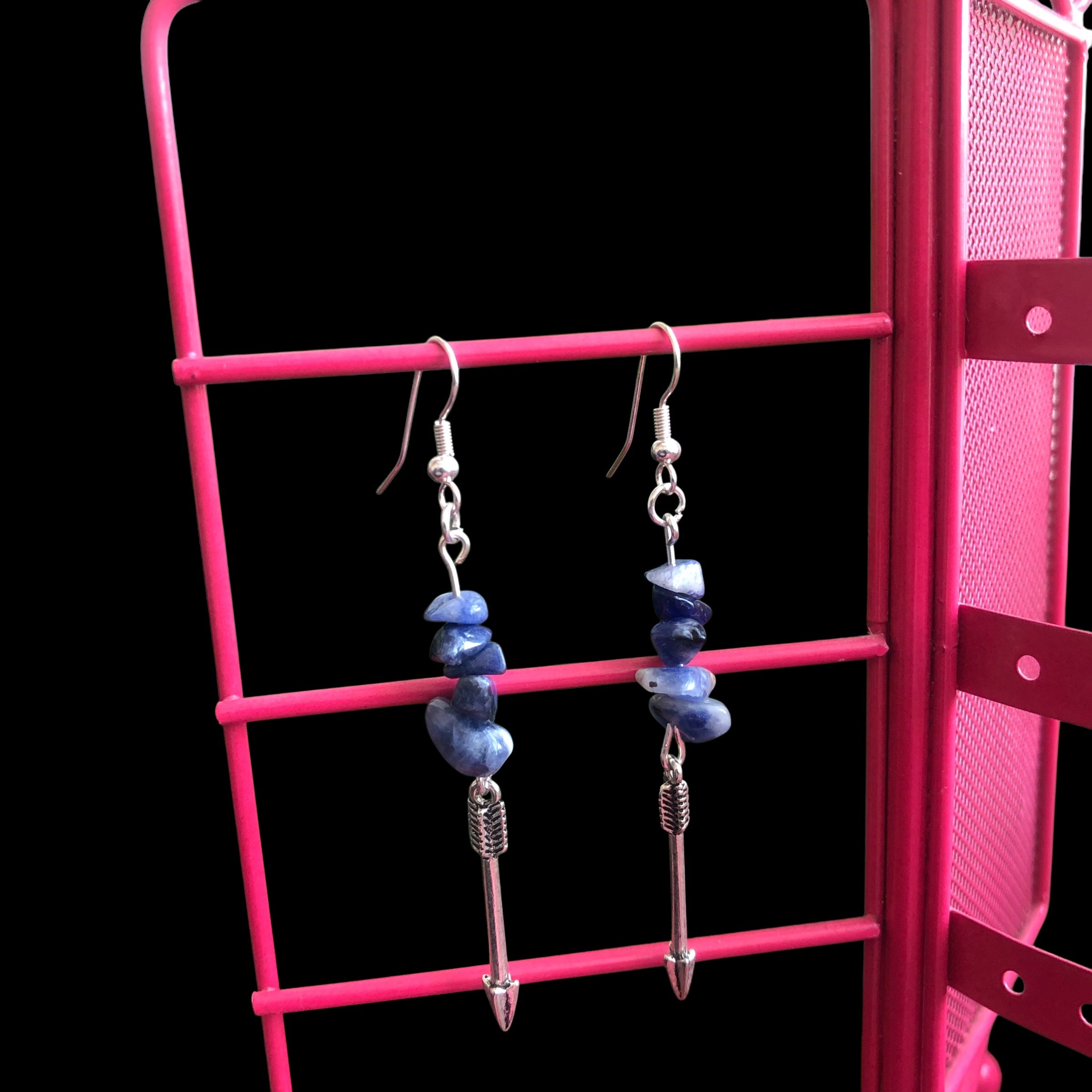 Arrows Sodalite Dangle Earrings