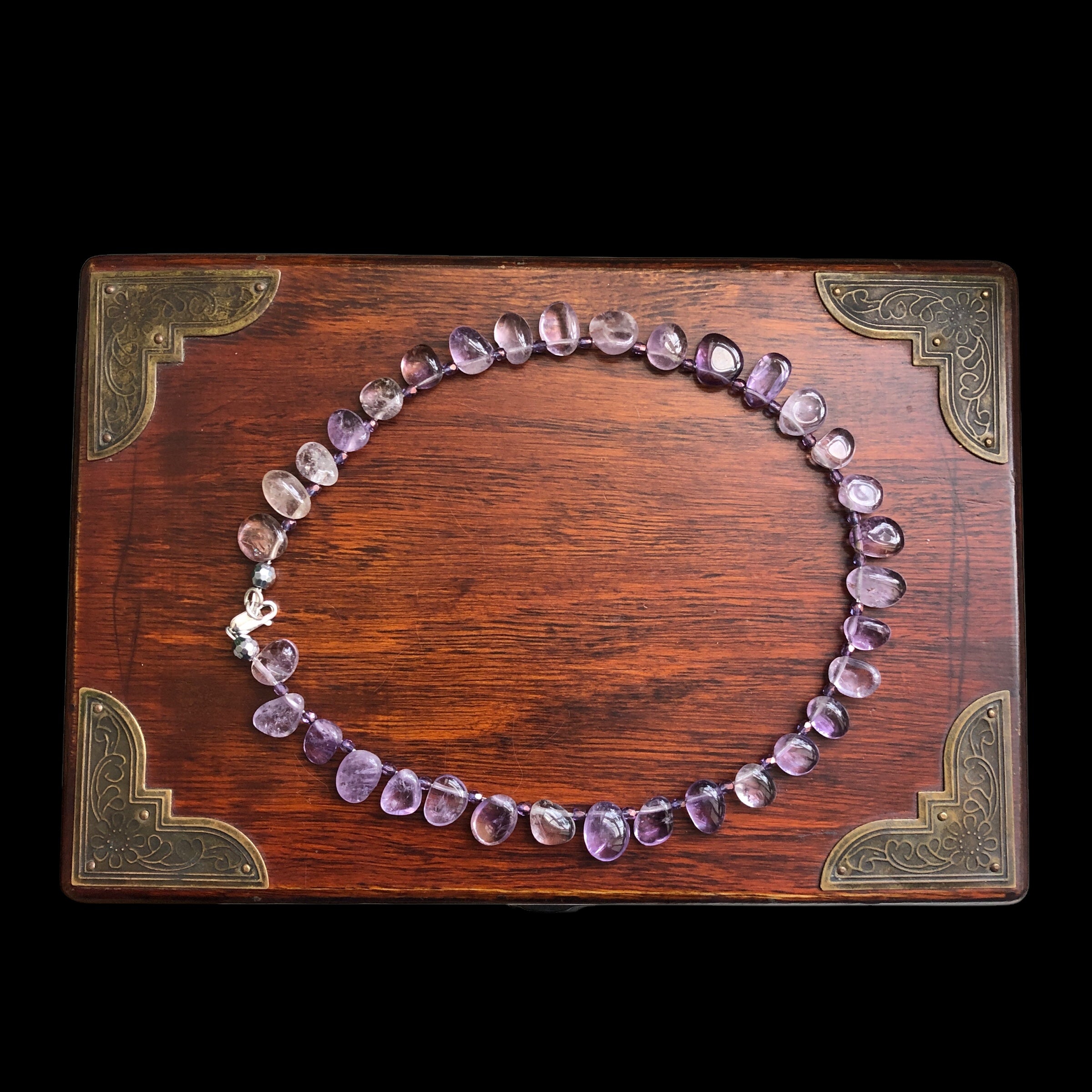 Amethyst and Crystal Beaded Necklace