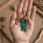 Amazonite Antique Bronze Dangle Earrings Silver Chamber Jewellery Store