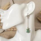 Antique Bronze Long Aventurine Earrings - Silver Chamber Jewellery Store