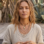 Black Thread Choker Necklace with Jade and Carnelian - Silver Chamber Jewellery Store