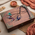 Black Thread Choker Necklace with Pink Tourmaline Chips - Silver Chamber Jewellery Store