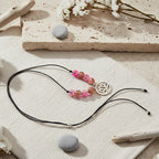 Black Thread Choker Necklace with Quartz - Silver Chamber Jewellery Store