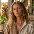 Black Thread Choker Necklace with Quartz - Silver Chamber Jewellery Store