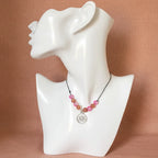 Black Thread Choker Necklace with Quartz - Silver Chamber Jewellery Store