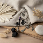 Cats Handmade Bag Charm - Silver Chamber Jewellery Store