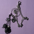 Cats Handmade Bag Charm - Silver Chamber Jewellery Store