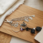 Cats Handmade Bag Charm - Silver Chamber Jewellery Store