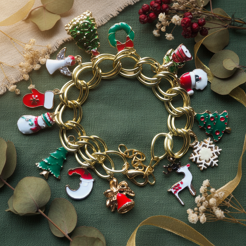 Christmas Charm Bracelet Silver Chamber Jewellery Store