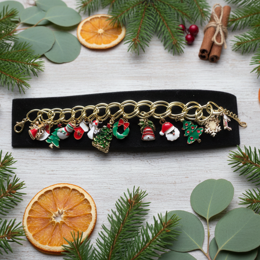 Christmas Charm Bracelet Silver Chamber Jewellery Store