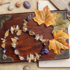 Citrine and Amethyst Beaded Necklace - Silver Chamber Jewellery Store