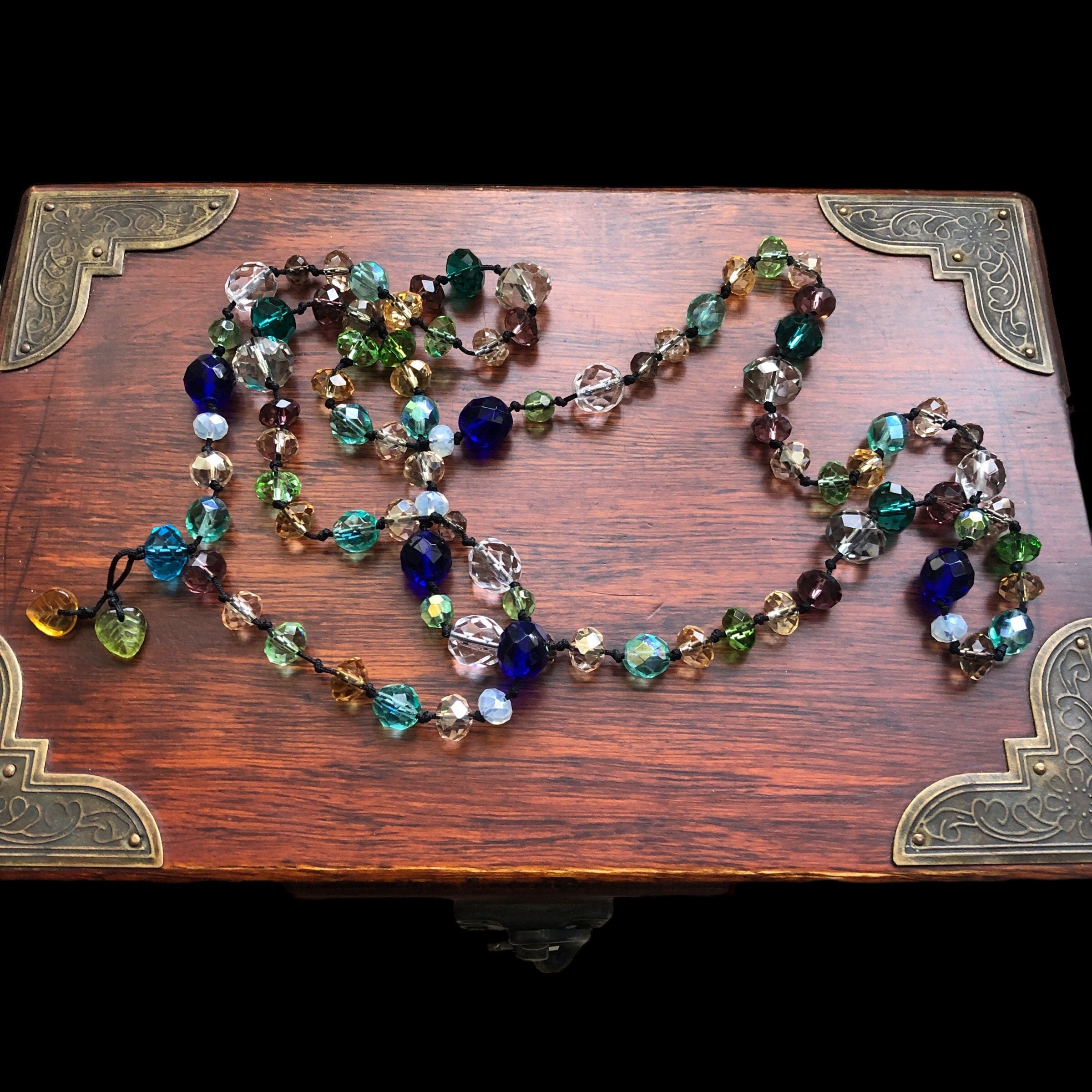 Colourful Crystals Beaded Necklace Silver Chamber Jewellery Store