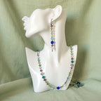 Colourful Crystals Beaded Necklace - Silver Chamber Jewellery Store