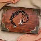 Crystal Angel Beaded Necklace Silver Chamber Jewellery Store