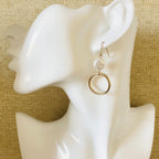 Gold-plated Hoop Earrings With Pearls - Silver Chamber Jewellery Store