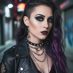 Gothic Long Black Leather Earrings