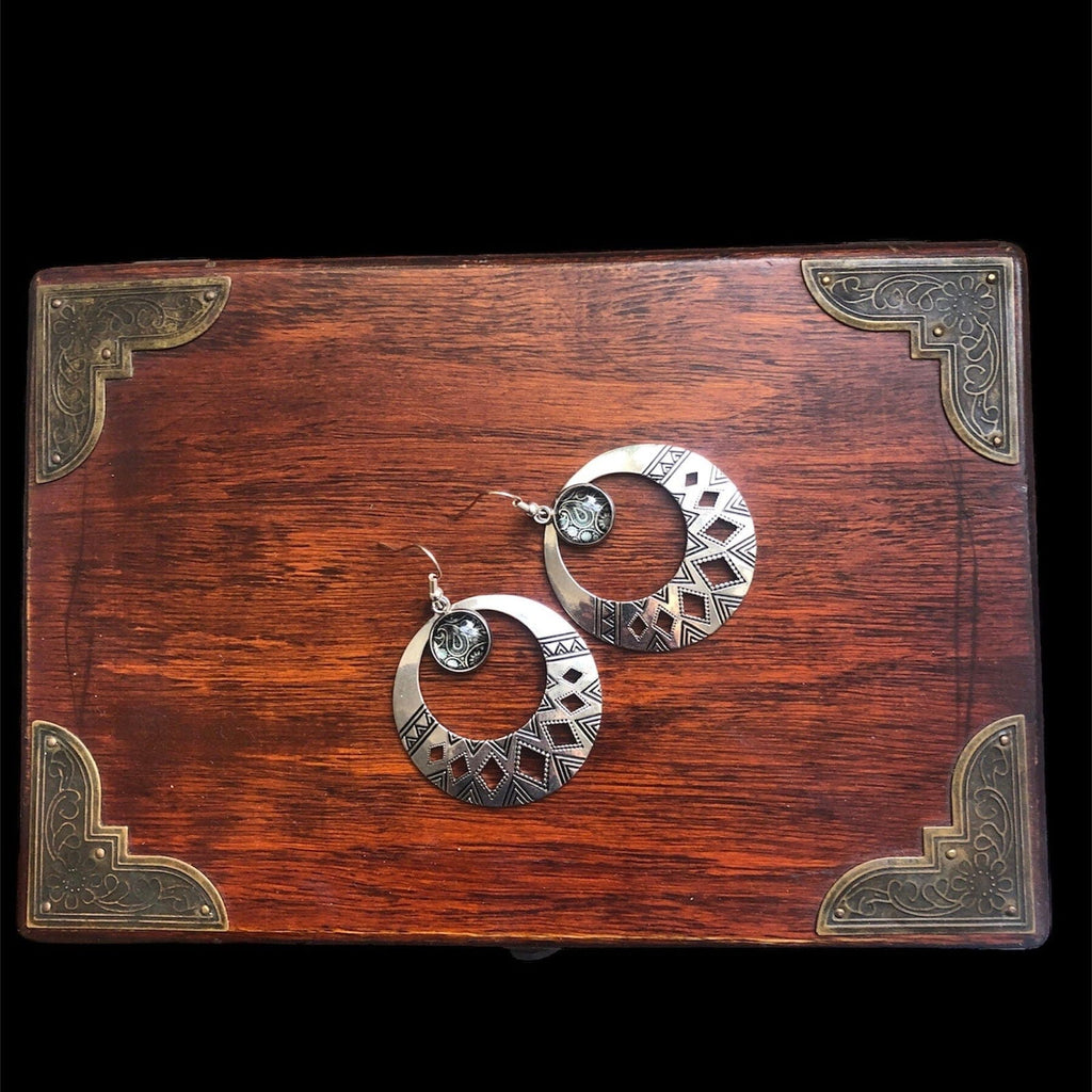 Handmade Bohemian Metal Hoops Silver Chamber Jewellery Store