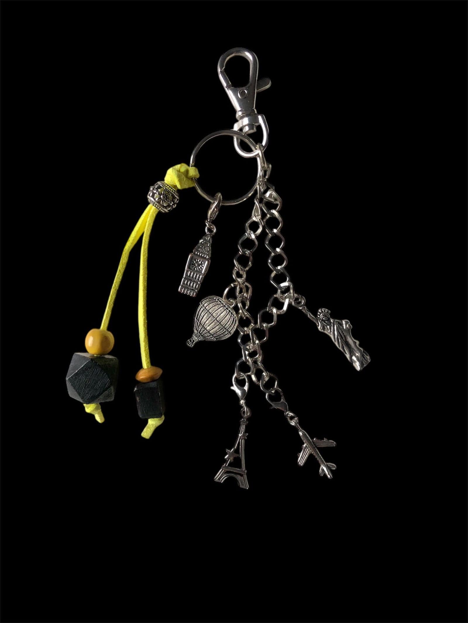 Handmade Travellers Keychain / Bag Charm Silver Chamber Jewellery Store