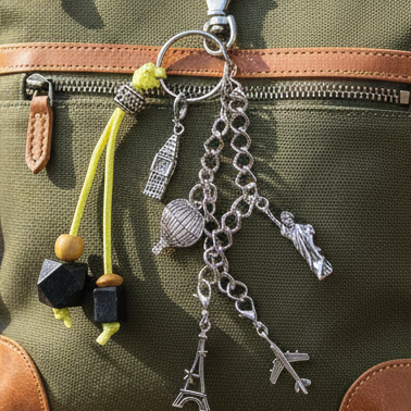Handmade Travellers Bag Charm
