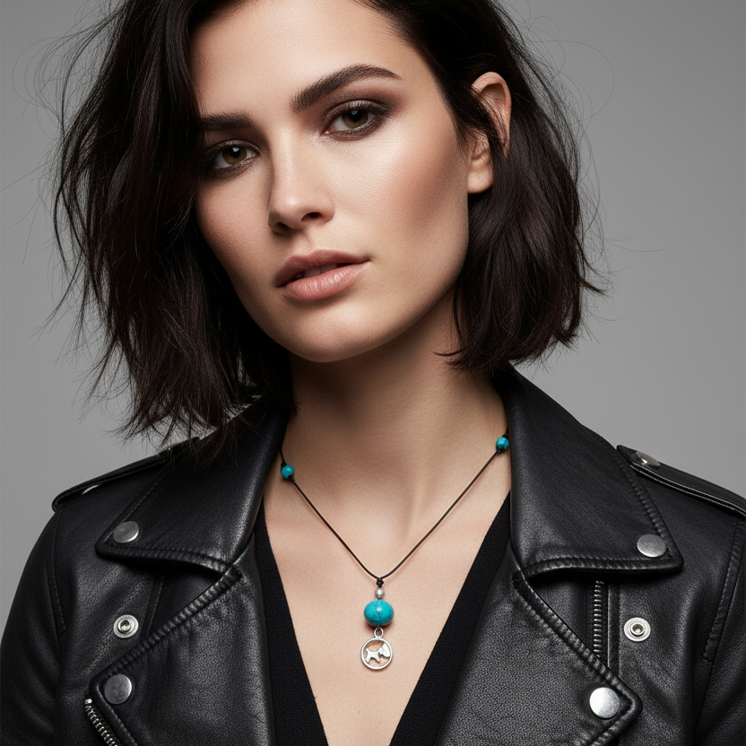 Howlites and Dog Choker Necklace